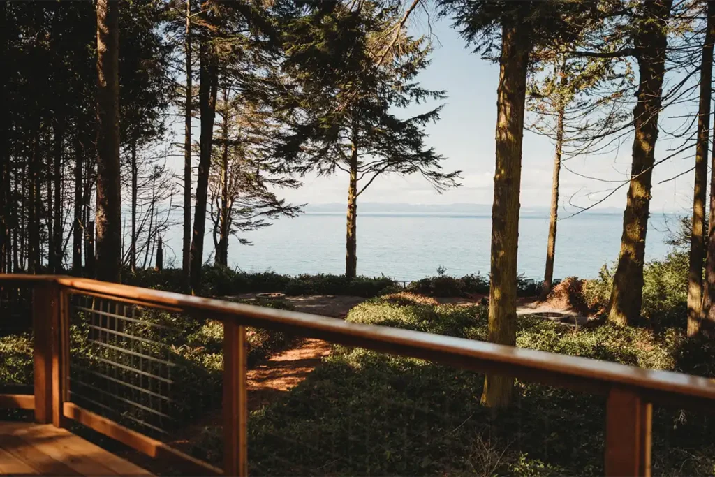 Beautiful views from the Cedar Lodge, one of the best vacation Rentals on the Olympic Peninsula