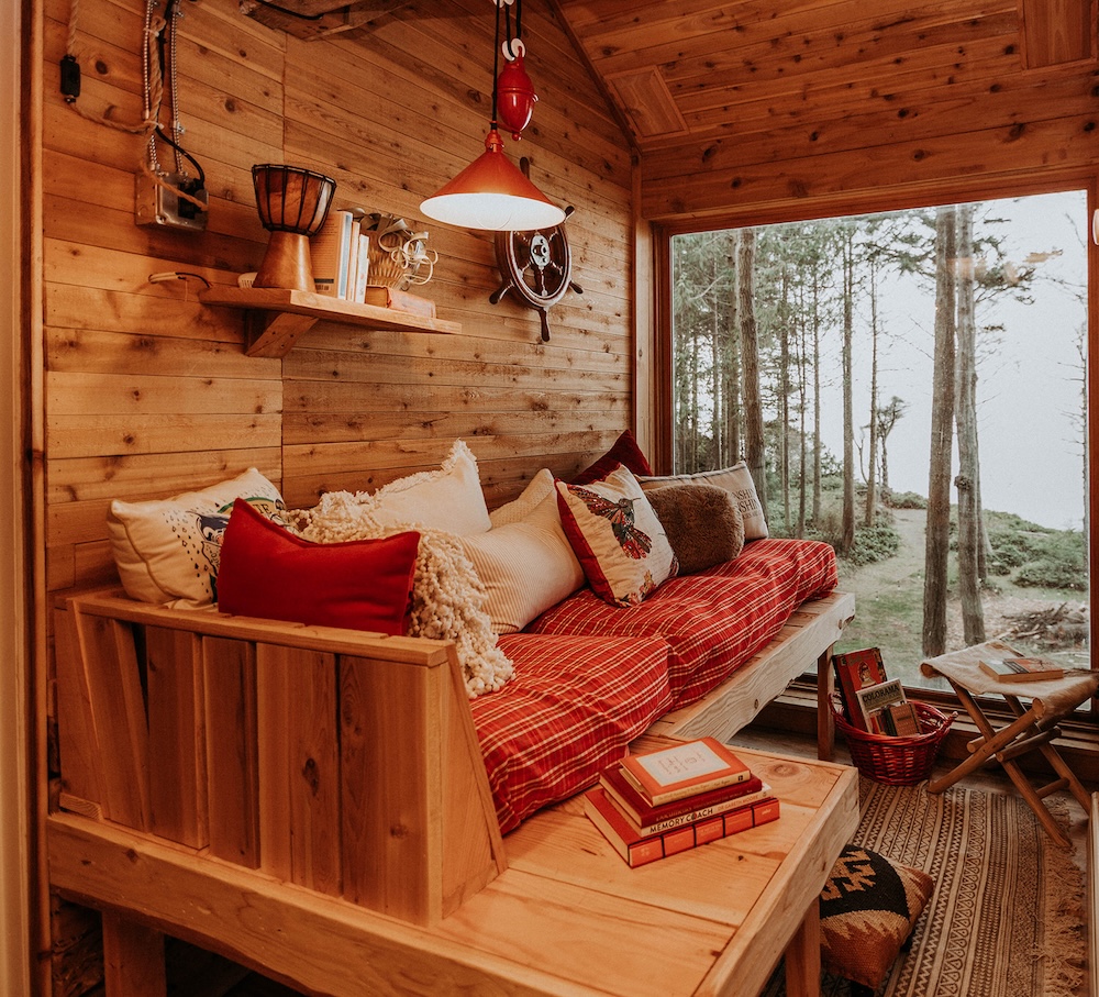 One of our vacation rentals near Olympic national Park, overlooking the water.