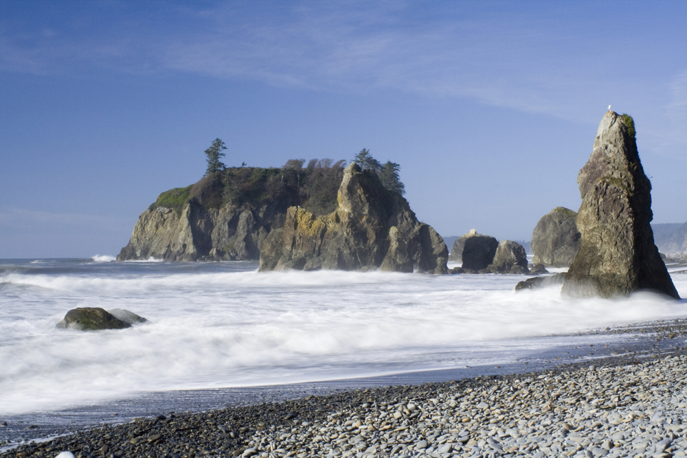 storm watching at Ruby Beach, one of the most iconic Olympic National Park Beaches